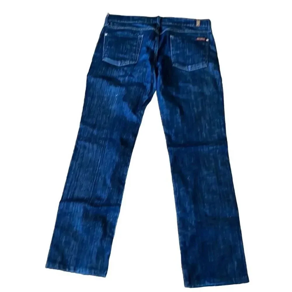 Seven for all mankind straight leg, dark blue denim, jeans, size 30